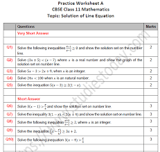 Cbse Class 11 Maths Solution Of Line