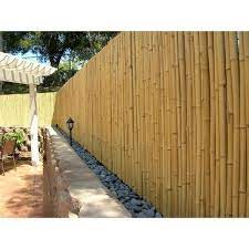 3 4 In D 4 Ft H X 8ft W Natural Bamboo Fence Decorative Rolled Fencing Panel