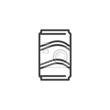 Beer Can Line Icon Outline Vector Sign