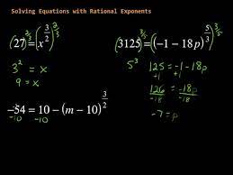 How To Solve Fractional Exponent