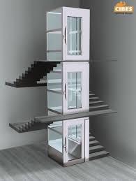 Indoor Home Lift Elevator With Stairs