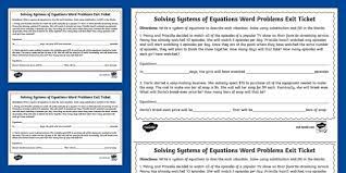 Eighth Gr Solving Systems Of Equations