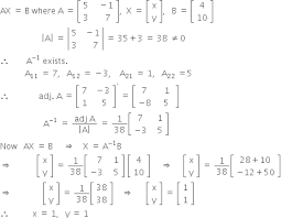 Equations 5x Y 43x 7y 10