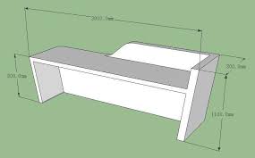 3d Drawing Of White Corian Reception