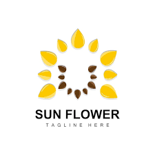 Sunflower Logo Design Ornamental Plant