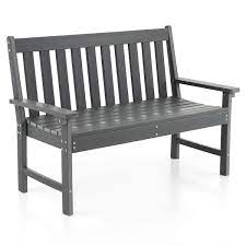 Costway Garden Bench All Weather Hdpe 2