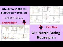 G 1 North Facing Building House Plan