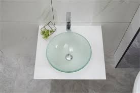Modern Tempered Glass Hand Wash Sink