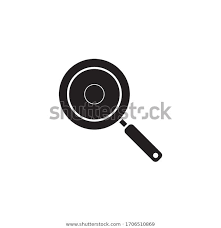 Frying Pan Icon Design Isolated On