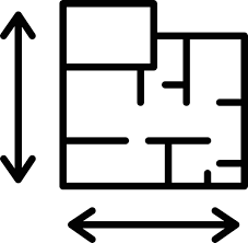 House Plan Icon Set Floor Design
