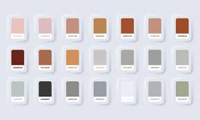 Colour Palette Catalog Samples Brown