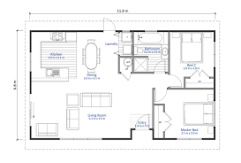 Thames 2 Bedroom Granny Flat House Plan