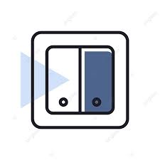 Electrical Switch Two Ons Vector