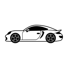 Porsche Outline Vector Art Icons And