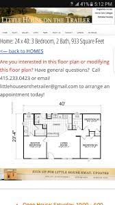 24x40 House Plan 933 Sq Ft Four