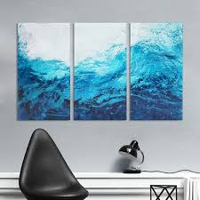 Coastal Tempered Glass Wall Art Large