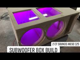 Ct Sounds How To Build A Subwoofer