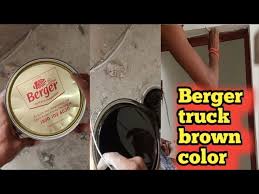 Berger Truck Brown Colour Berger
