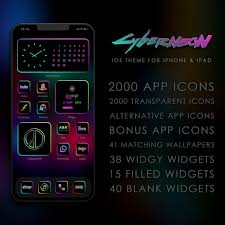 Cyberpunk Ios Theme Ios Icons Android