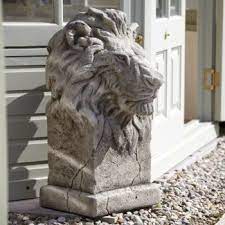 Classic Lion 71cm Marble Resin Garden