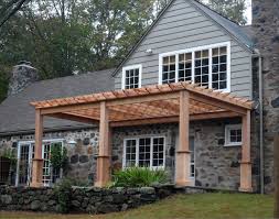 cedar deluxe 4 beam pergola