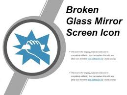 Broken Glass From The Middle Icon