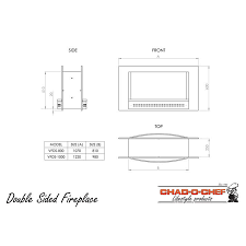 Chad O Chef Double Sided Built In Gas