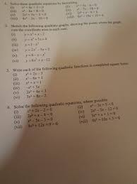 Solve These Quadratic Equations
