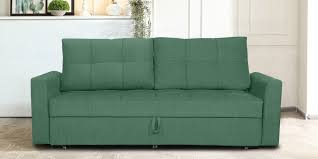 Buy Ines Velvet Pull Out Sofa Cum Bed