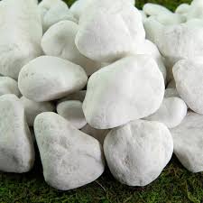 Porcelain White Rock Pebbles