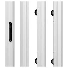 White Aluminum Sliding Screen Door