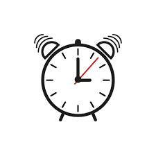 Black Alarm Clock Icon Digital Clock