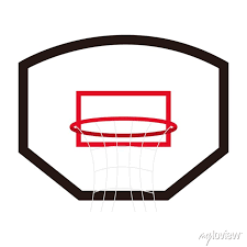 Basketball Hoop Icon On White