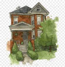 House Watercolor Painting Gratis Icon