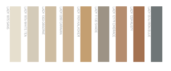 Color Chart From Jotun Lady