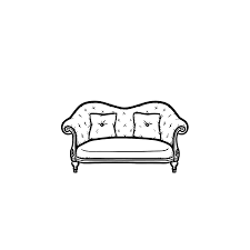 Sofa Hand Drawn Outline Doodle Icon