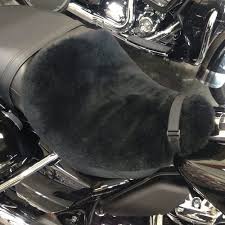 Black Motorcycle Seat Covers Us Sheepskin