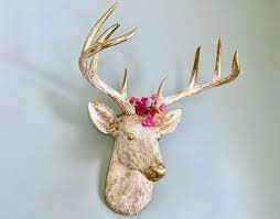 Xlarge Faux Taxidermy Deer Head 14