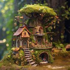 Premium Photo A Fairy House With A