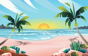 Summer Beach Vector Art Icons And