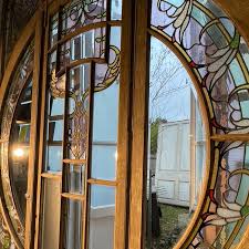 Art Nouveau Stained Glass Entranceway