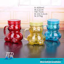Colored Glass Mason Jars Mug Cup Bulk