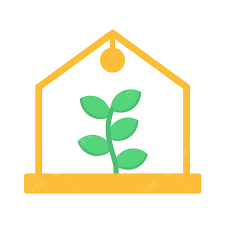 Greenhouse Flat Icon Vector Earth Eco