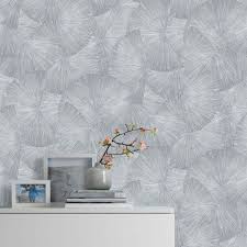 Contemporary Wallpaper Silver 10219