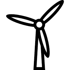 Windmill Coloring Lineal Icon