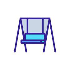 Swing Chair Vector Art Icons And