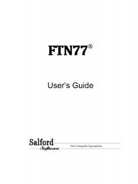 Salford Ftn77 User Guide Silverfrost