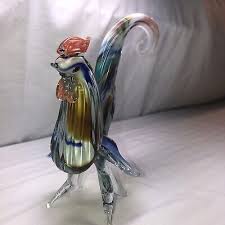 Vintage Hand Blown Art Glass Rooster