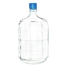 Glass Water Bottle Five Gallon Blue