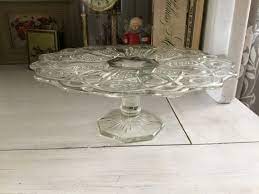 Vintage Glass Cake Stand Wiltec By